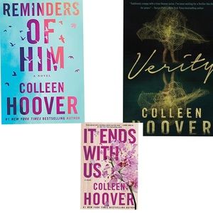 reminders of him, verity and it ends with us by Colleen Hoover